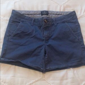 Blue midi shorts